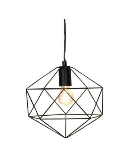 Suspension Led intérieure métal noire - Sampa Helios - Vega Leluminaireled.com