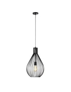 Suspension intérieure métal filaire noire - Fischer & Honsel - Benett Leluminaireled.com