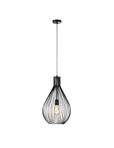Suspension intérieure métal filaire noire - Fischer & Honsel - Benett Leluminaireled.com