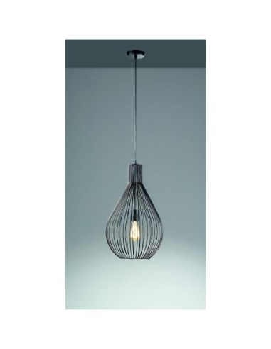 Suspension intérieure métal filaire noire - Fischer & Honsel - Benett Leluminaireled.com