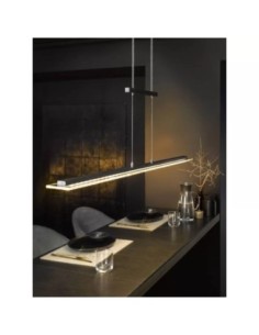 Suspension Led filaire sable noir et verre fumé - Fischer & Honsel - Scalea Leluminaireled.com 2