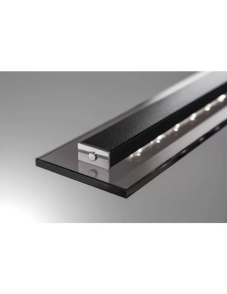 Suspension Led filaire sable noir et verre fumé - Fischer & Honsel - Scalea Leluminaireled.com