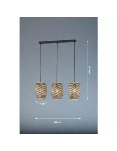 Suspension Led 3 lampes  - Fischer & Honsel - Hummel Leluminaireled.com