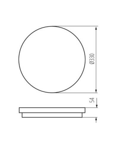 Plafonnier/applique Led intérieur/extérieur IP 65 - Kanlux - Stivi Leluminaireled.com