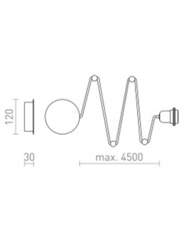 Set applique/plafonnier -  pour source lumineuse déportée - Rendl Light Studio - Spider Leluminaireled.com