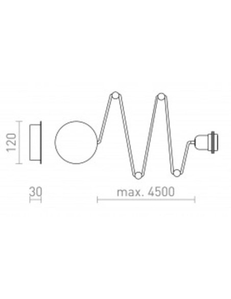 Set applique/plafonnier -  pour source lumineuse déportée - Rendl Light Studio - Spider Leluminaireled.com