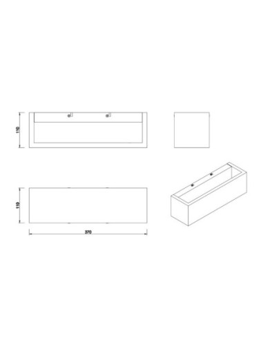 Applique  Led murale intérieure bois rectangulaire - Trio - Brad Leluminaireled.com