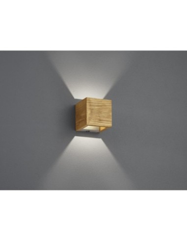 Applique  Led murale intérieure bois carrée - Trio - Brad Leluminaireled.com
