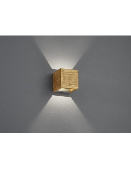 Applique  Led murale intérieure bois carrée - Trio - Brad Leluminaireled.com