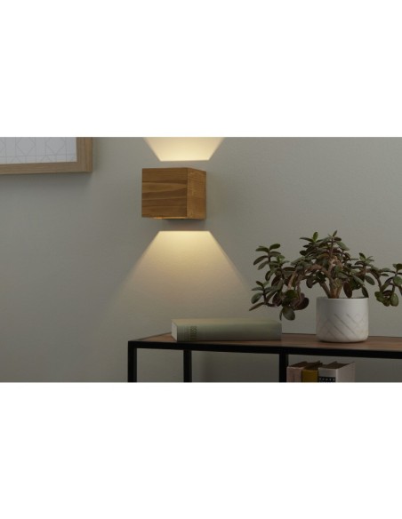 Applique  Led murale intérieure bois carrée - Trio - Brad Leluminaireled.com
