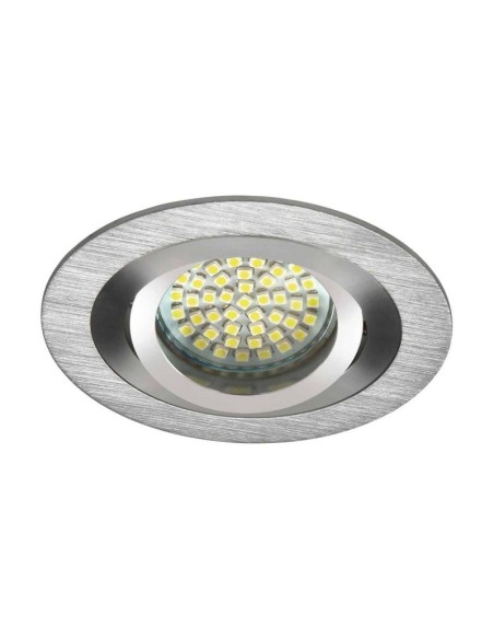 Support  spot Led rond encastrable orientable Design  alu brossé - Kanlux - Seidy Leluminaireled.com