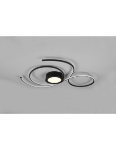 Plafonnier Led intégrée luminosité variable  noir GM - Trio - Jive Leluminaireled.com 2