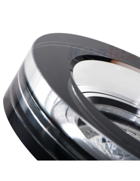 Support spot Led encastrable Design  rond verre noir - Kanlux - Morta Leluminaireled.com