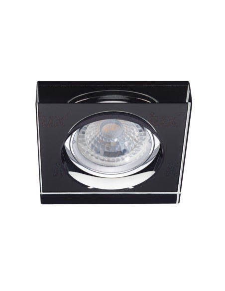 Support spot Led encastrable Design carré verre noir - Kanlux - Morta Leluminaireled.com