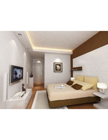 Support spot Led encastrable Design carré verre noir - Kanlux - Morta Leluminaireled.com