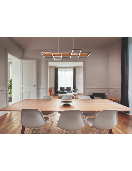 Suspension Led intégrée luminosité variable - Trio - Harper V Leluminaireled.com