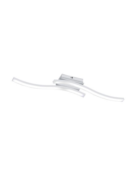 Plafonnier Led intégrée 2x600 Lumens blanc mat - Trio - Route II Leluminaireled.com