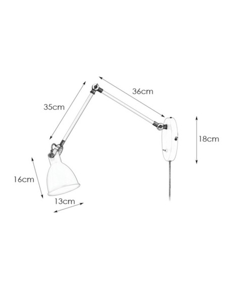 Applique Led Métal Noire culot E14 - Markslojd - House Leluminaireled.com