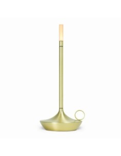 Lampe de table autonome rechargeable USB  - Graypants - Wick Brass Leluminaireled.com