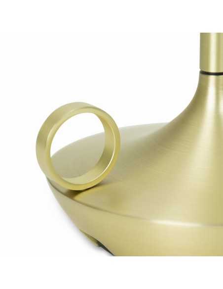 Lampe de table autonome rechargeable USB  - Graypants - Wick Brass Leluminaireled.com