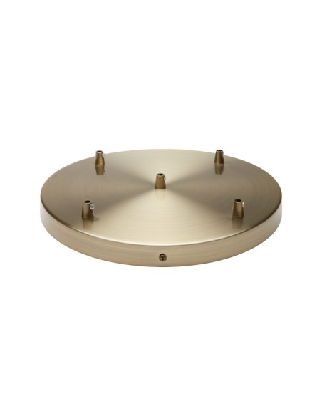 Rosace de plafond ronde métal bronze 5 sorties pour câble 7 mm max - Girard-Sudron Leluminaireled.com