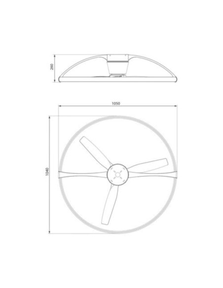 Plafonnier/ventilateur dimmable à changement de température de couleur blanc/bois - Mantra -  Népal Leluminaireled.com