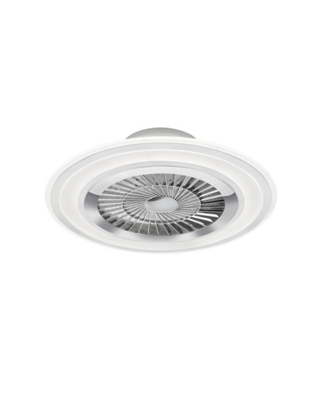 Plafonnier/ventilateur dimmable à changement de température de couleur blanc mat  - Trio - Flaga Leluminaireled.com