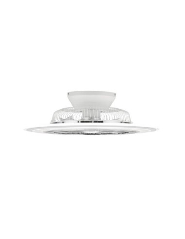 Plafonnier/ventilateur dimmable à changement de température de couleur blanc mat  - Trio - Flaga Leluminaireled.com