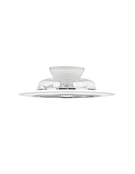 Plafonnier/ventilateur dimmable à changement de température de couleur blanc mat  - Trio - Flaga Leluminaireled.com