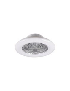 Plafonnier/ventilateur dimmable à changement de température de couleur - titane - Trio - Stralsund Leluminaireled.com