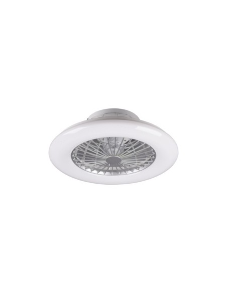 Plafonnier/ventilateur dimmable à changement de température de couleur - titane - Trio - Stralsund Leluminaireled.com