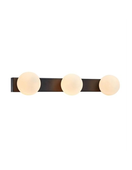 Applique/plafonnier étanche noire 3 sources lumineuses - Markslöjd - Mini Leluminaireled.com