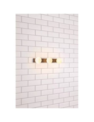 Applique/plafonnier étanche noire 3 sources lumineuses - Markslöjd - Mini Leluminaireled.com