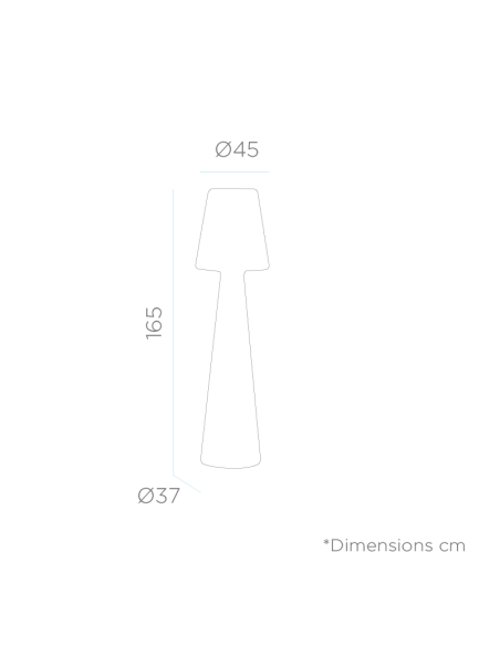 Lampadaire Led  étanche 200 cm - New Garden - Lola 200 Leluminaireled.com