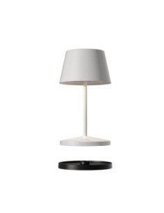 Lampe de table autonome rechargeable induction blanche  - Villeroy&Boch - Seoul Leluminaireled.com