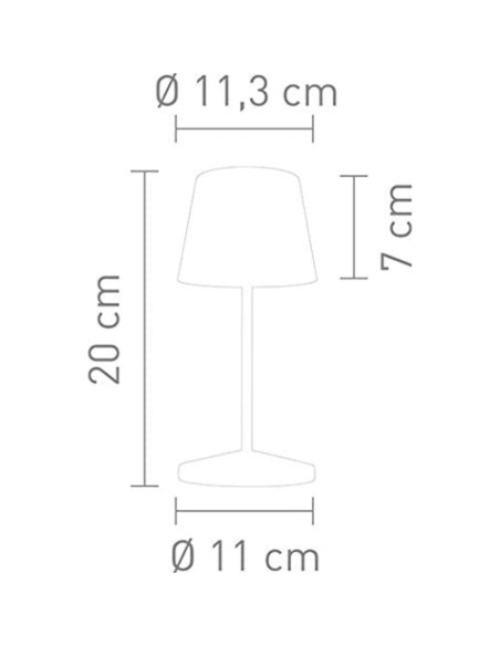 Lampe de table autonome rechargeable induction blanche  - Villeroy&Boch - Seoul Leluminaireled.com