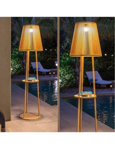 Lampadaire Led extérieur autonome solaire + batterie  -  New Garden - Okinawa Leluminaireled.com