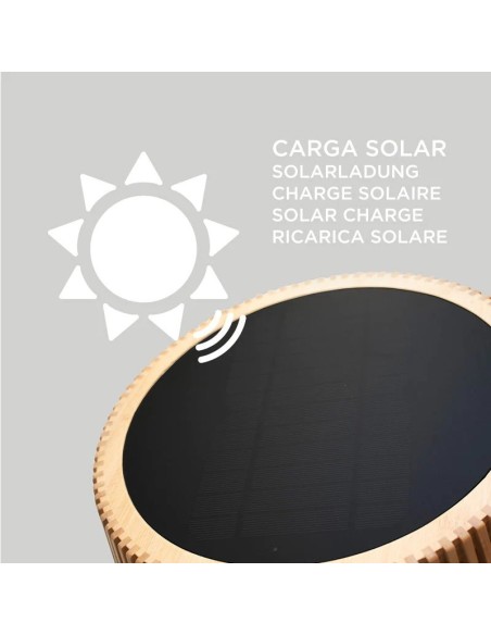 Lampadaire Led extérieur autonome solaire + batterie  -  New Garden - Okinawa Leluminaireled.com