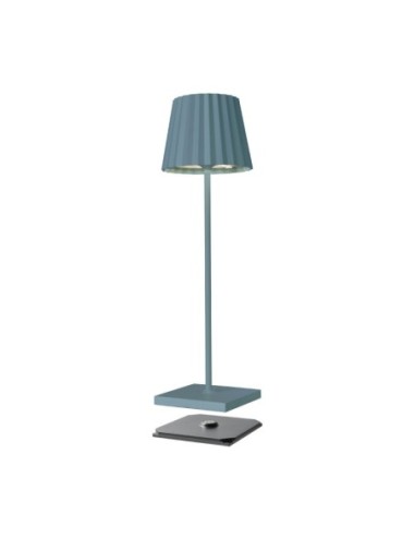 Lampe de table autonome rechargeable induction bleue  - Sompex - Troll Leluminaireled.com