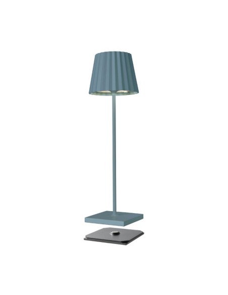 Lampe de table autonome rechargeable induction bleue  - Sompex - Troll Leluminaireled.com