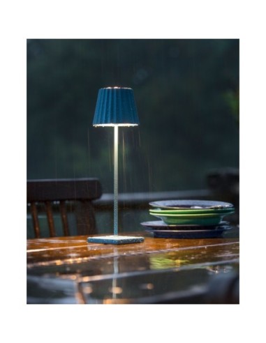 Lampe de table autonome rechargeable induction bleue  - Sompex - Troll Leluminaireled.com