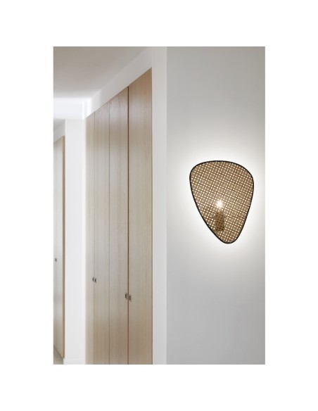 Applique murale Led métal et cannage  - Market Set - Screen Leluminaireled.com