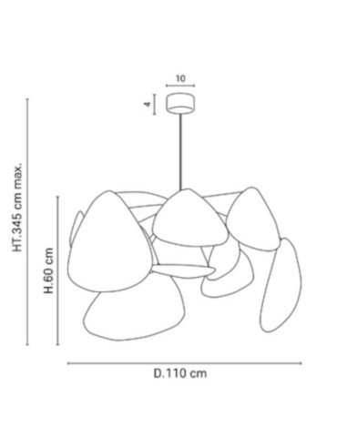 Suspension Led métal et cannage  - Market Set - Screen XI Leluminaireled.com