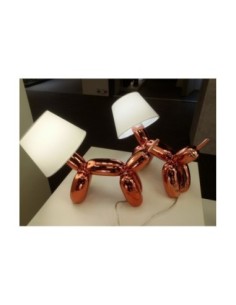 Lampe de table couleur cuivre abat-jour tissu culot E27  -  Sompex - Doggy Leluminaireled.com 2