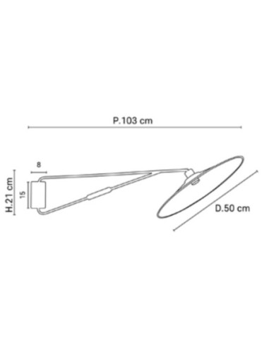 Applique intérieure déportée conique bi-matière Trésor mercure - Market Set - Gatsby Leluminaireled.com