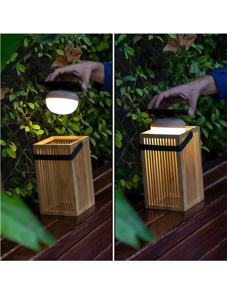 Lanterne portable recharge solaire + batterie  - New Garden - Okinawa Leluminaireled.com