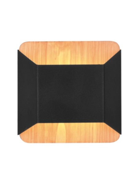 Applique Led murale intérieure bois et métal noir mat - Trio - Arino Leluminaireled.com