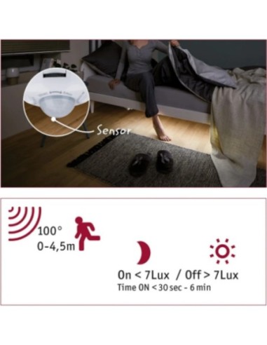 Kit ruban Led 1M éclairage de lit à détecteur de mouvement - Paulmann - yourLed Comfort Set Night Sensor Leluminaireled.com