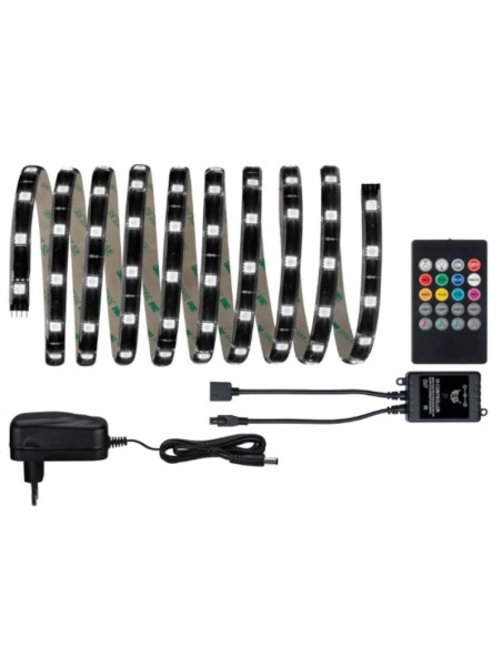 Kit ruban Led 3m sound-sensor RGB - Paulmann - yourLed Comfort Set Light and Music Leluminaireled.com
