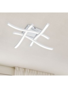 Plafonnier Led intégrée 4x600 lumens blanc - Trio - Route IV Leluminaireled.com 2